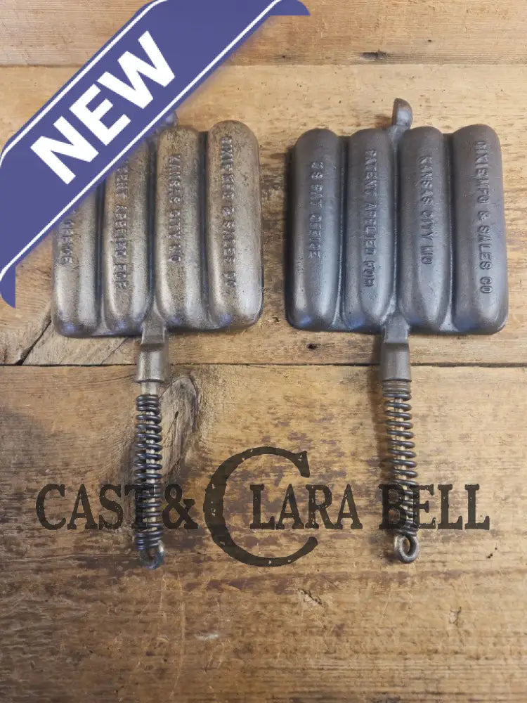 What a COOL novelty! Rare Dixie Mfg and Co. Dixie Dog cornbread waffle iron! Waffle Iron