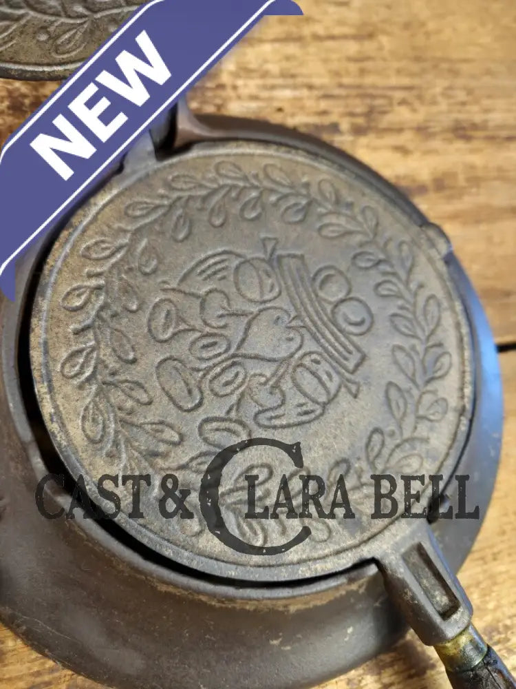 What a gift! Late 1800’s Wagner Sidney Krumkake waffle iron. Makes delicious pizzelles and waffle cones! Waffle Iron
