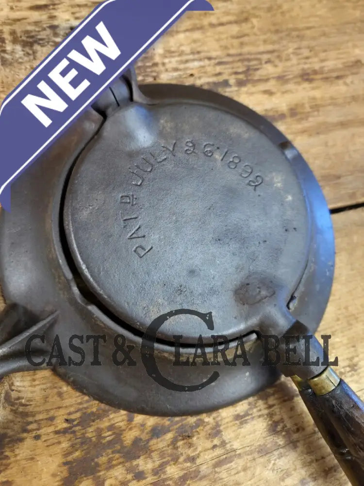 What a gift! Late 1800’s Wagner Sidney Krumkake waffle iron. Makes delicious pizzelles and waffle cones! Waffle Iron