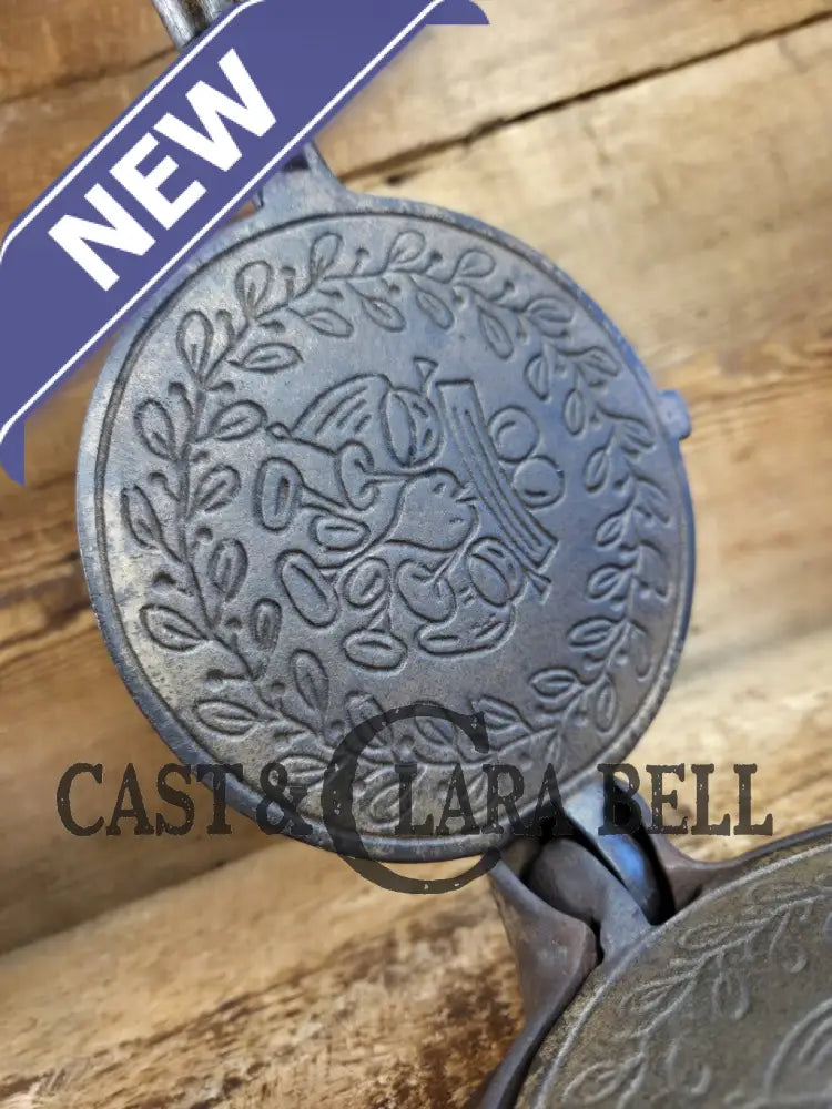 What a gift! Late 1800’s Wagner Sidney Krumkake waffle iron. Makes delicious pizzelles and waffle cones! Waffle Iron