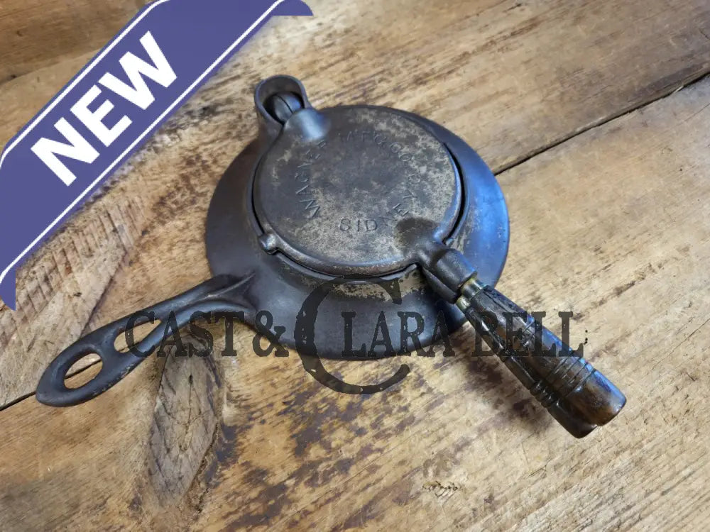 What a gift! Late 1800’s Wagner Sidney Krumkake waffle iron. Makes delicious pizzelles and waffle cones! Waffle Iron
