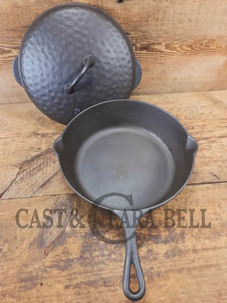 What is a ’hammered ugly’ #8 Chicken Fryer? A very cool unusual piece! - Skillet