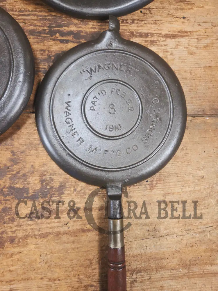 Whoa!! 1910’s Early Wagner Mfg Co. Sidney O #8 Waffle Iron with Short Base - Waffle Iron