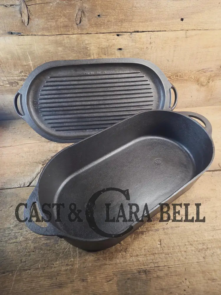 Whoa big fella!! Birmingham Stove & Range Shallow Deep Fish Fryer WITH HTF lid 3060! Tougher to find endless ideas!