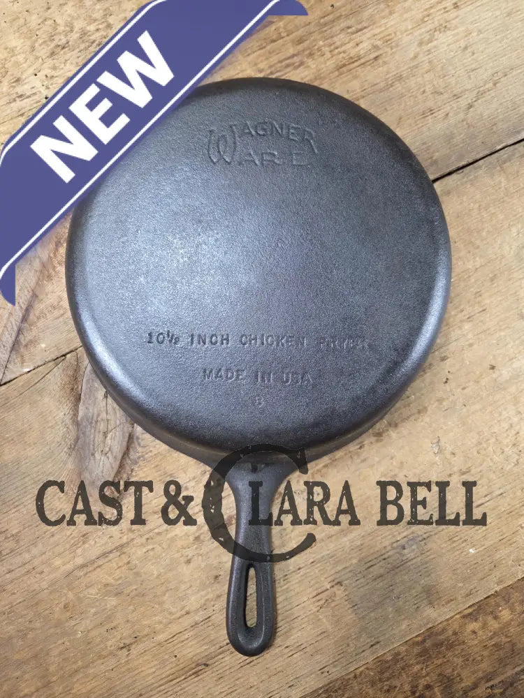 Workhorse Fryer! 1940โs Wagner #8 Cast Iron DEEP Skillet 10 1/2 inch Skillet. Chicken Fryer Skillet