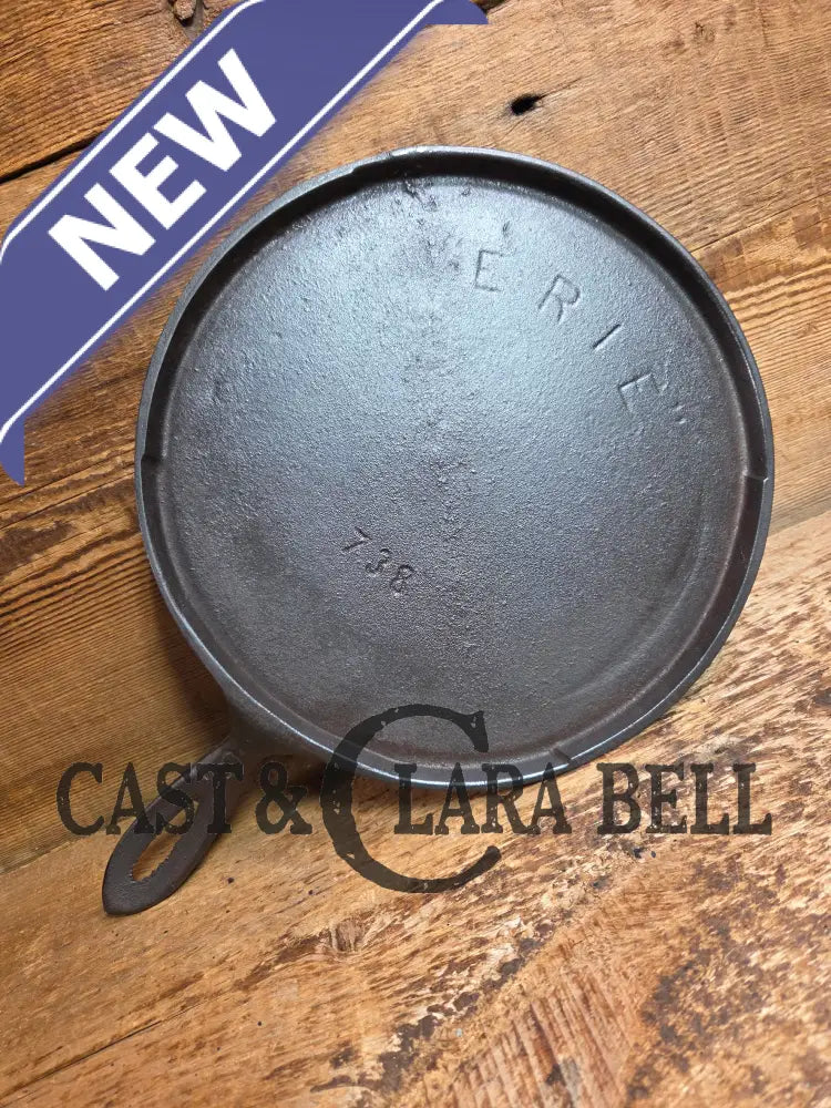 Wow 1890’s era Erie (Griswold) #8 Round Griddle ERIE 738. Lightweight and what a story to tell Griddle