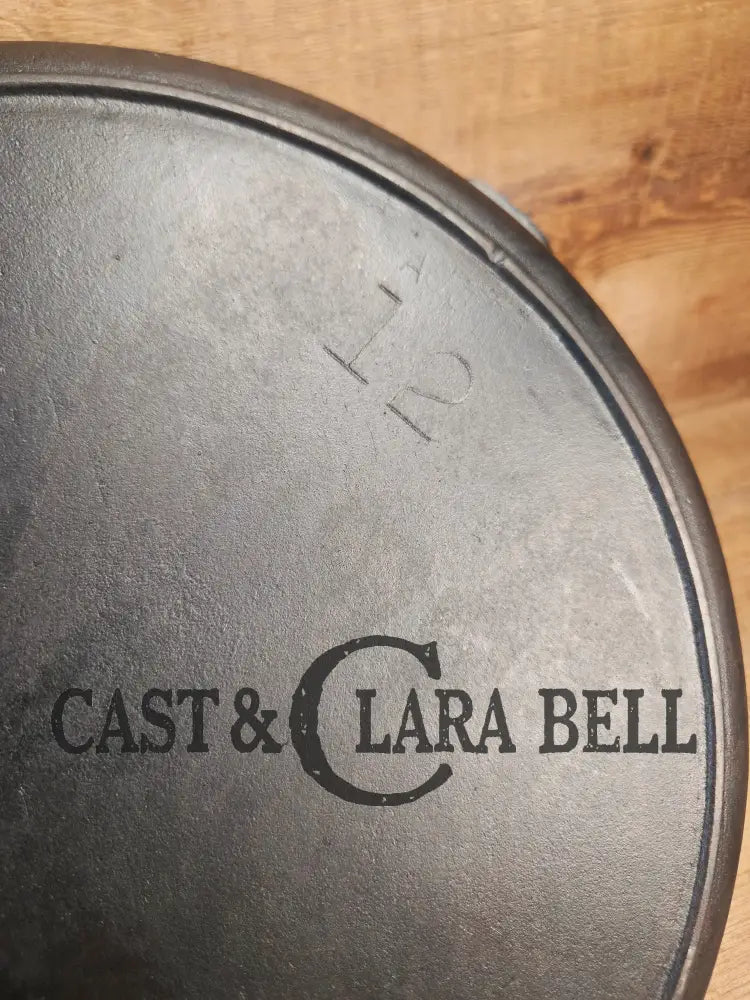 Wow. 1930-40’s era Lodge #12 Cast Iron Skillet with Three Notch Heat Ring. HUGE and perfect for large batch cooking