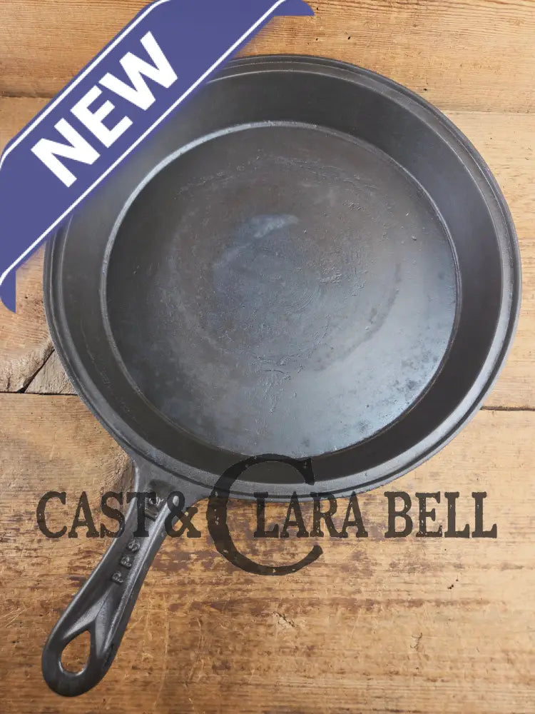 WOW! Authentic rare Philo Penfield Stewart Mid 1800’s elegant HUGE raised P.P.S. #12 skillet. This is a tough one to