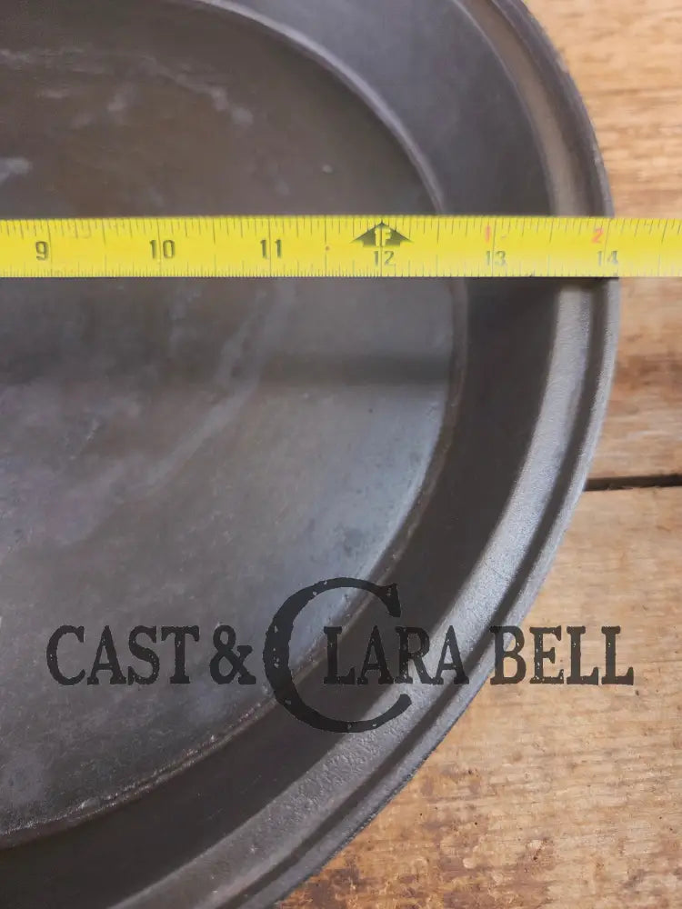 WOW! Authentic rare Philo Penfield Stewart Mid 1800’s elegant HUGE raised P.P.S. #12 skillet. This is a tough one to