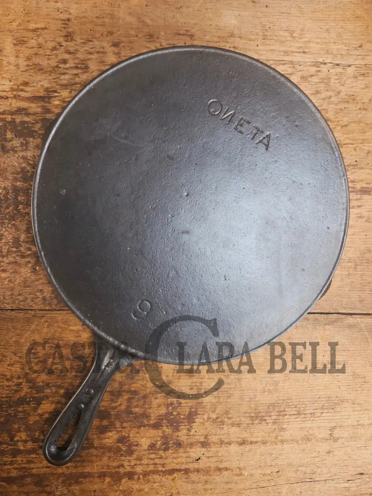 WOW! Backwards βNβ Early 1900βs Wapak made Oneta #9 Cast Iron Skillet! Skillet