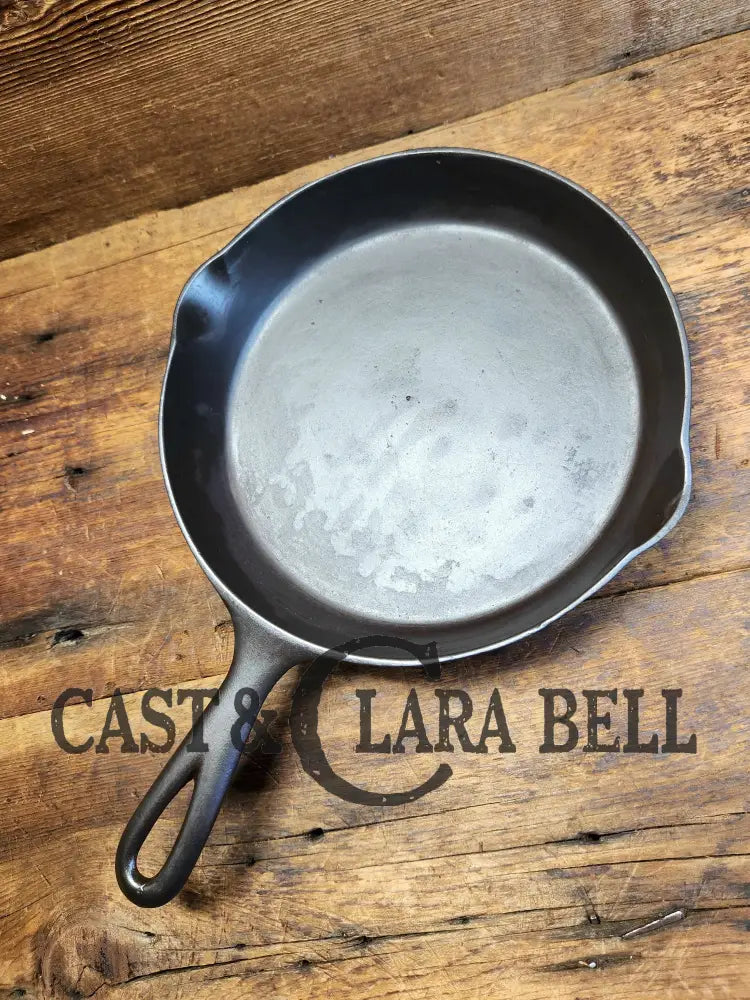 Wow! Beautiful Piece! 1920βS Dual Logo Favorite Piqua / Miami #7 Cast Iron Skillet With Heat Ring.