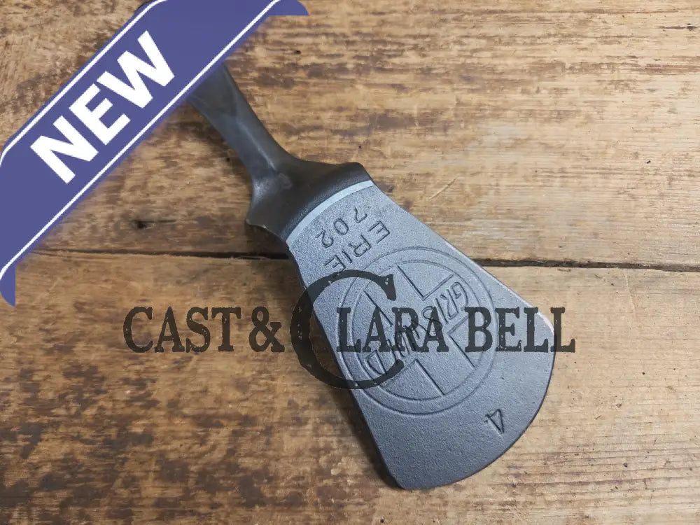 WOW! Custom made one of a kind 1920βs #4 Griswold Slant Logo with ERIE pattern! A HARD to find skillet rescued as a