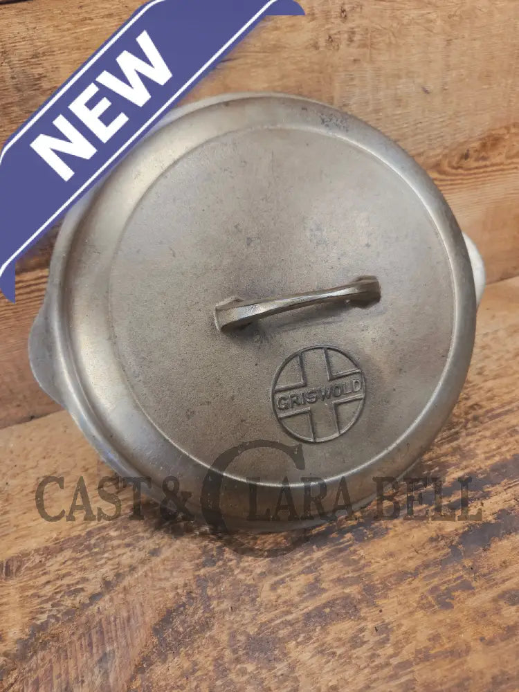 WOW! Griswold #8 Button top logo skillet lid fits a standard Griswold number 8 skillet. Chrome Finish! - Skillet
