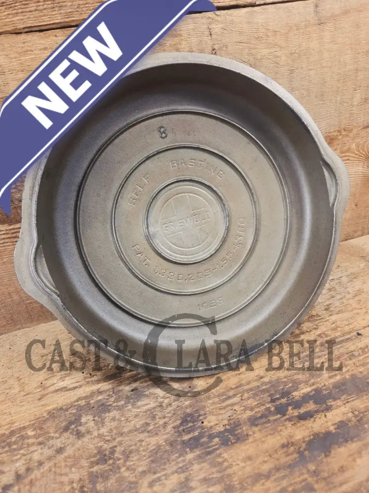 WOW! Griswold #8 Button top logo skillet lid fits a standard Griswold number 8 skillet. Chrome Finish! - Skillet