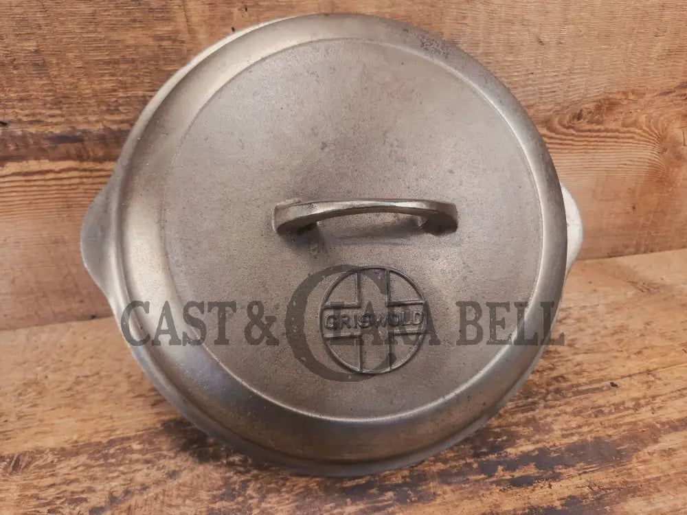 WOW! Griswold #8 Button top logo skillet lid fits a standard Griswold number 8 skillet. Chrome Finish! - Skillet