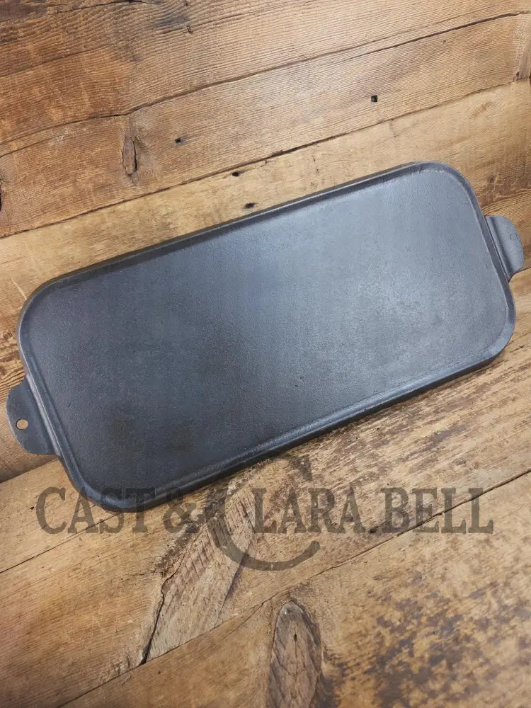 WOW! Griswold #9 Long Griddle (21’’ × 10’’) with Slant Logo and ’ERIE’ markings. GREAT for every day griddle on all