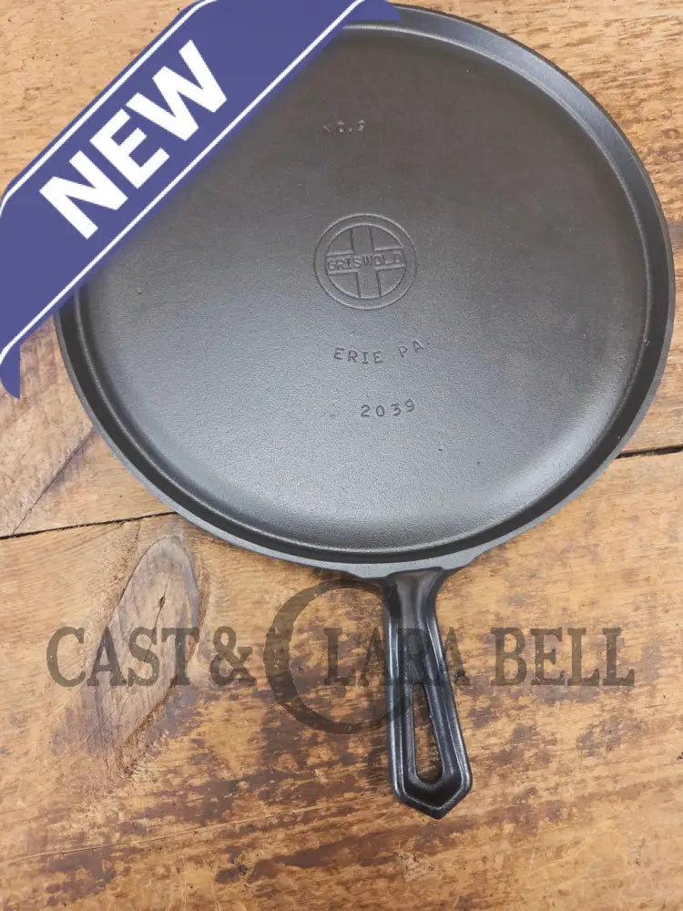 WOW! Griswold hammered #9 #2039 Small Block Round Griddle. The gift for someone special - Griddle