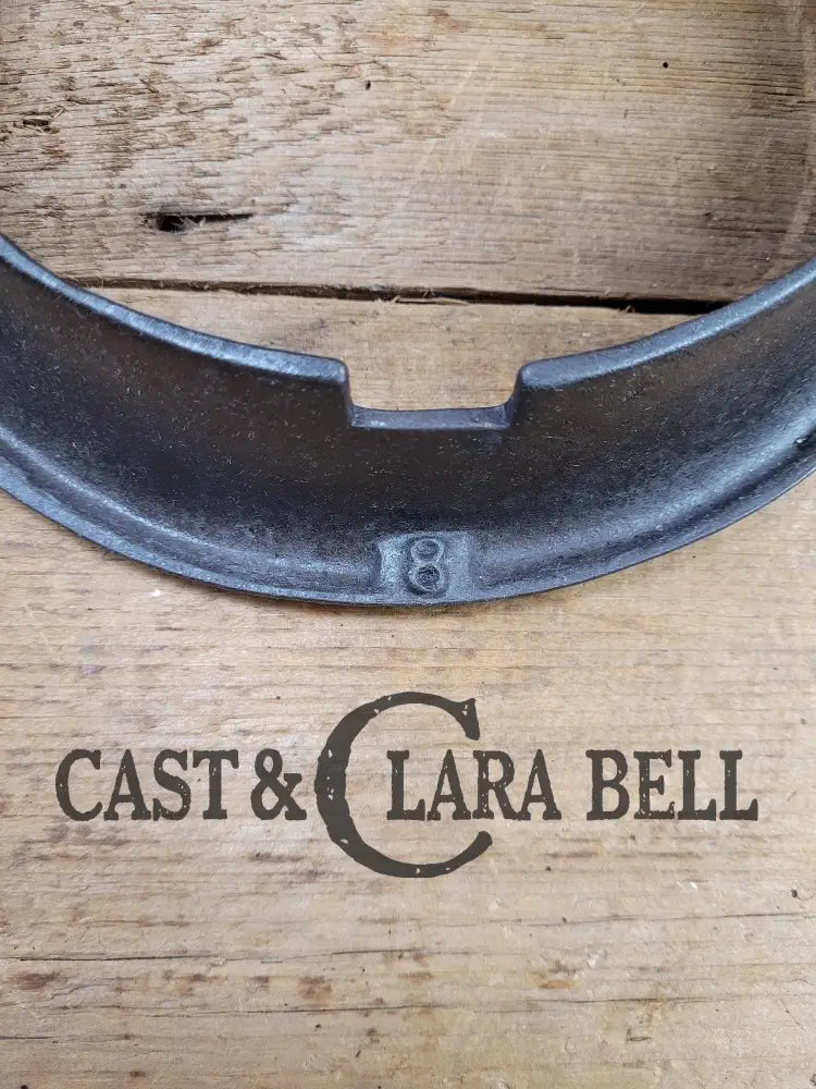 Wow! Hard To Find 1910βS Era Lodge #8 Arc Logo Waffle Iron Raised β8ββ On Base. Matches