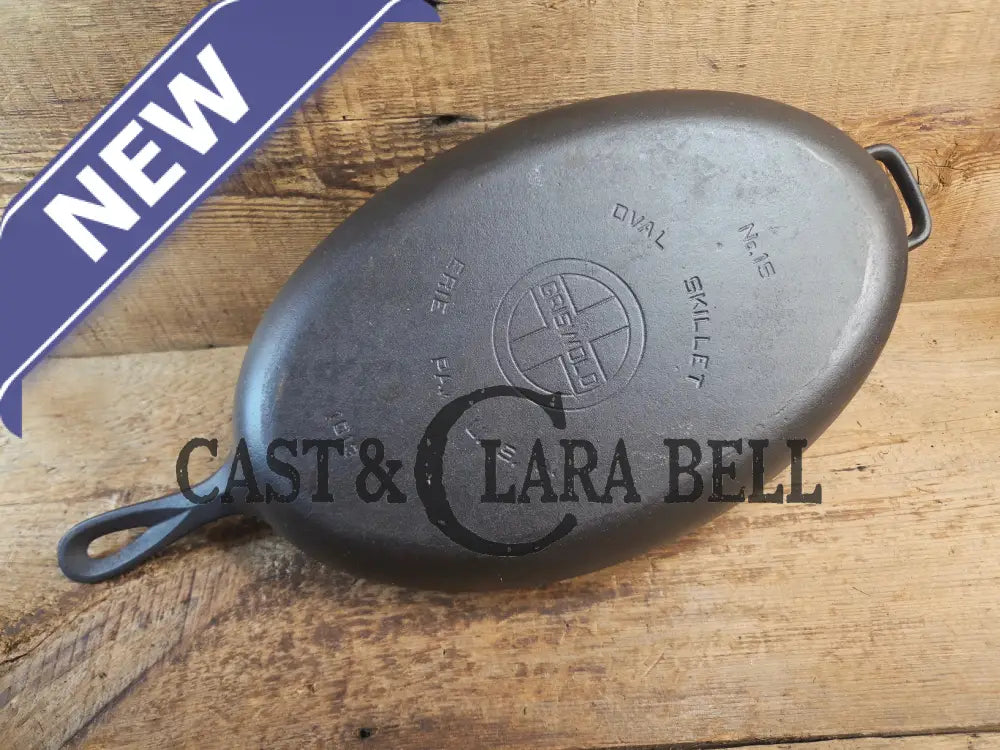 Wow! Hard to Find 1920’s Griswold #15 Oval Fish Skillet. Collector grade #1013 Skillet
