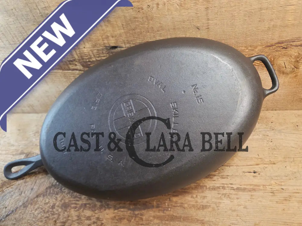 Wow! Hard to Find 1920’s Griswold #15 Oval Fish Skillet. Collector grade #1013 Skillet