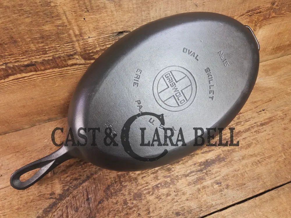 Wow! Hard to Find 1920βs Griswold #15 Oval Fish Skillet. Conversation starter and super unique for creative cooking