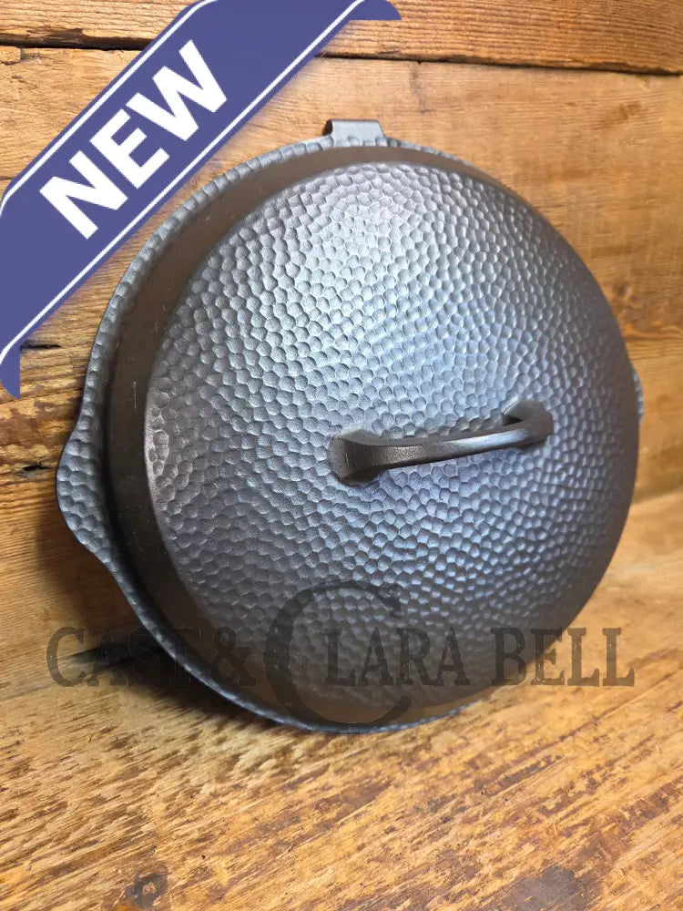 WOW! Hard to find 1930’s Hammered finish Griswold No. 8 DEEP CHICKEN FRYER Cast Iron Skillet 2028 w/ hinged lid 2098