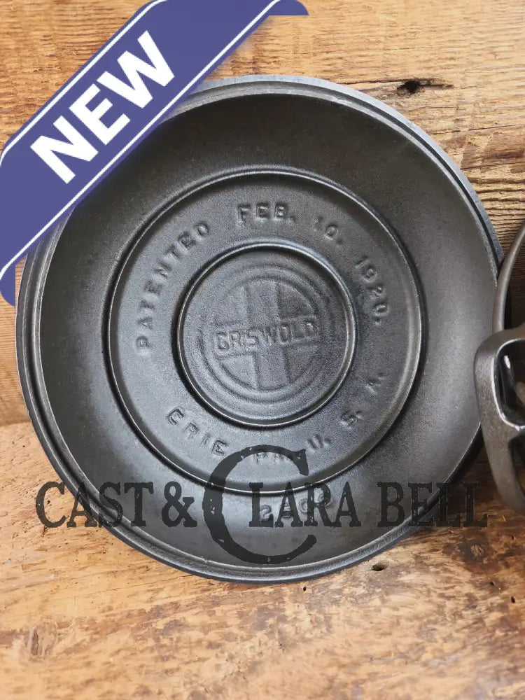 WOW Hard to Find and the cutest Dutch oven EVER. 1920’s Griswold #6 Tite-Top Cast Iron Dutch Oven Fully marked Lid