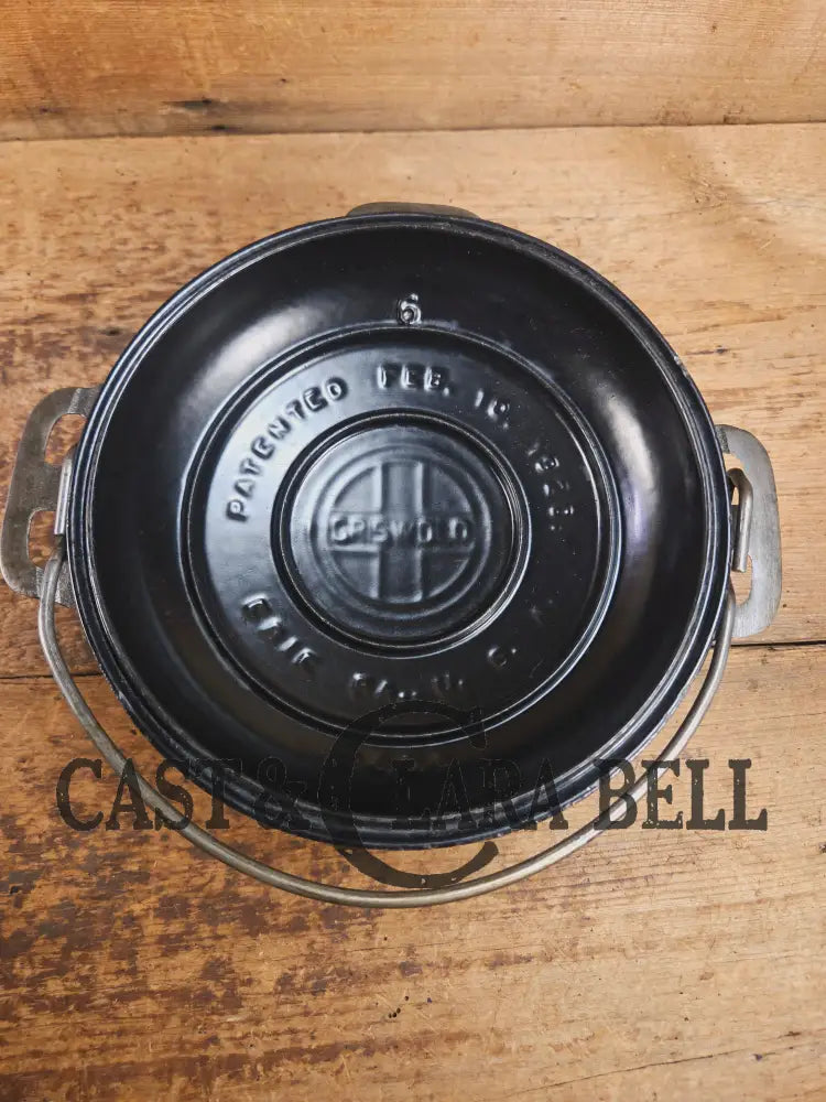 WOW Hard to Find and the cutest Dutch oven EVER. 1920βs Griswold #6 Tite-Top Cast Iron Dutch Oven High Dome Lid with EZ