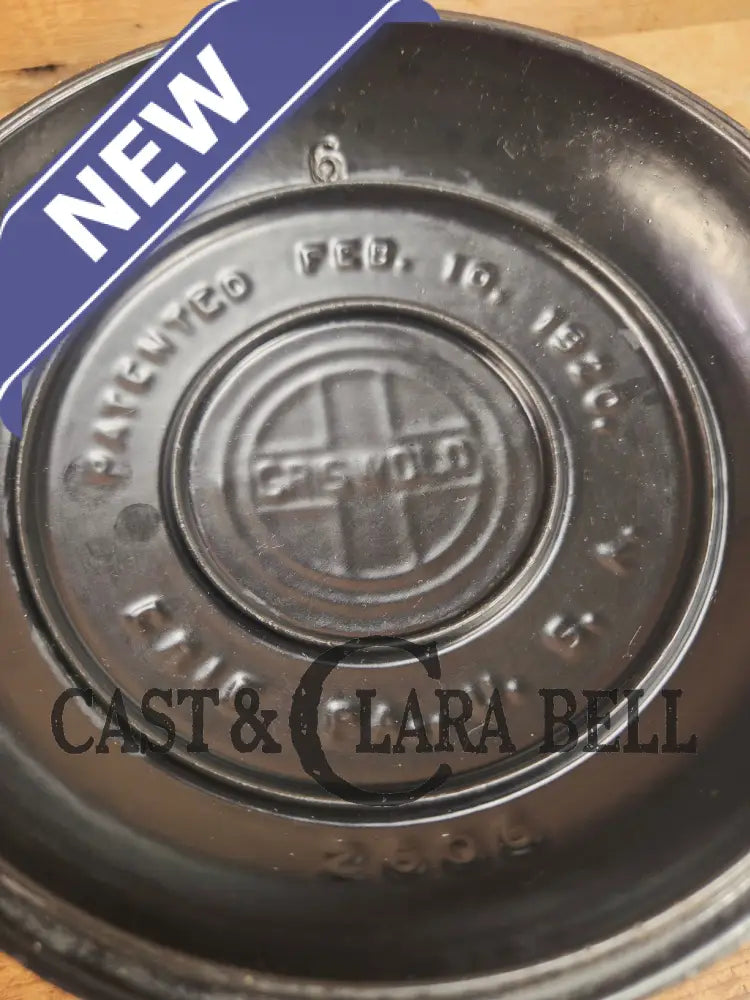 WOW Hard to Find and the cutest Dutch oven EVER. 1920’s Griswold #6 Tite-Top Cast Iron Dutch Oven High Dome Lid with EZ