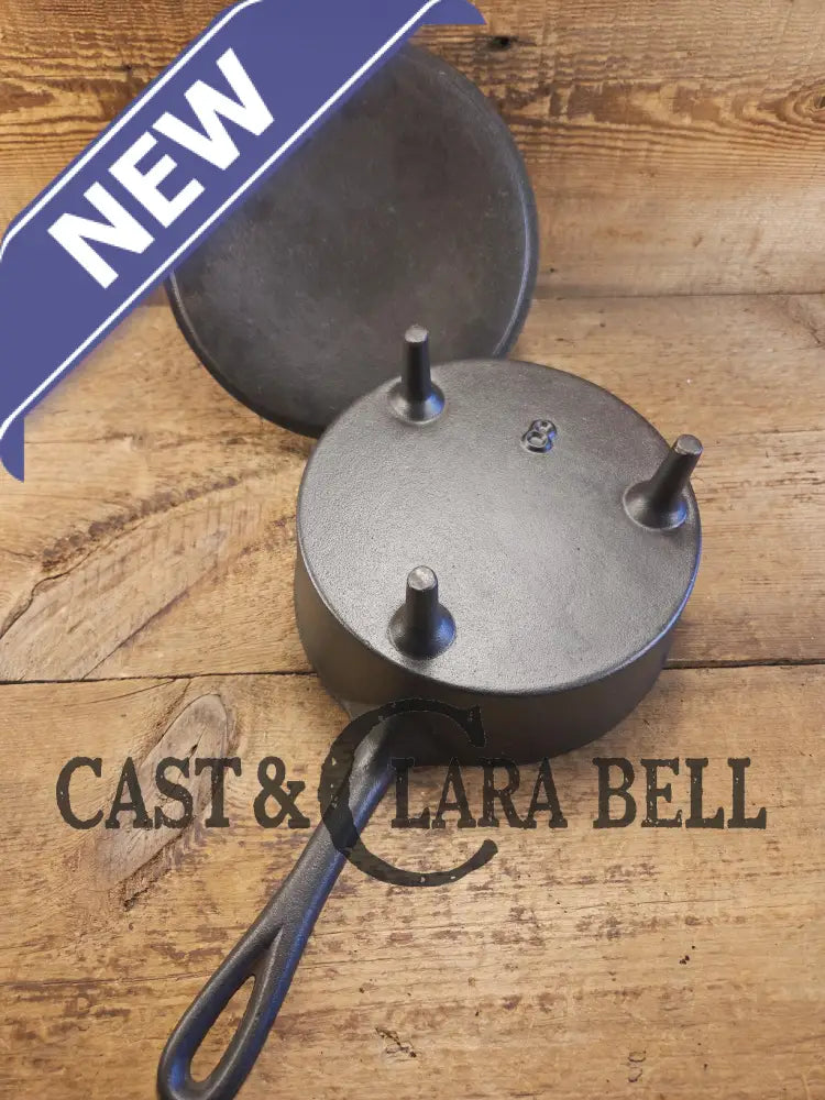 Wow! Hard to Find early Lodge Spider Pot with raised 8 and lid. Awesome for campfire cooking and for display! Skillet