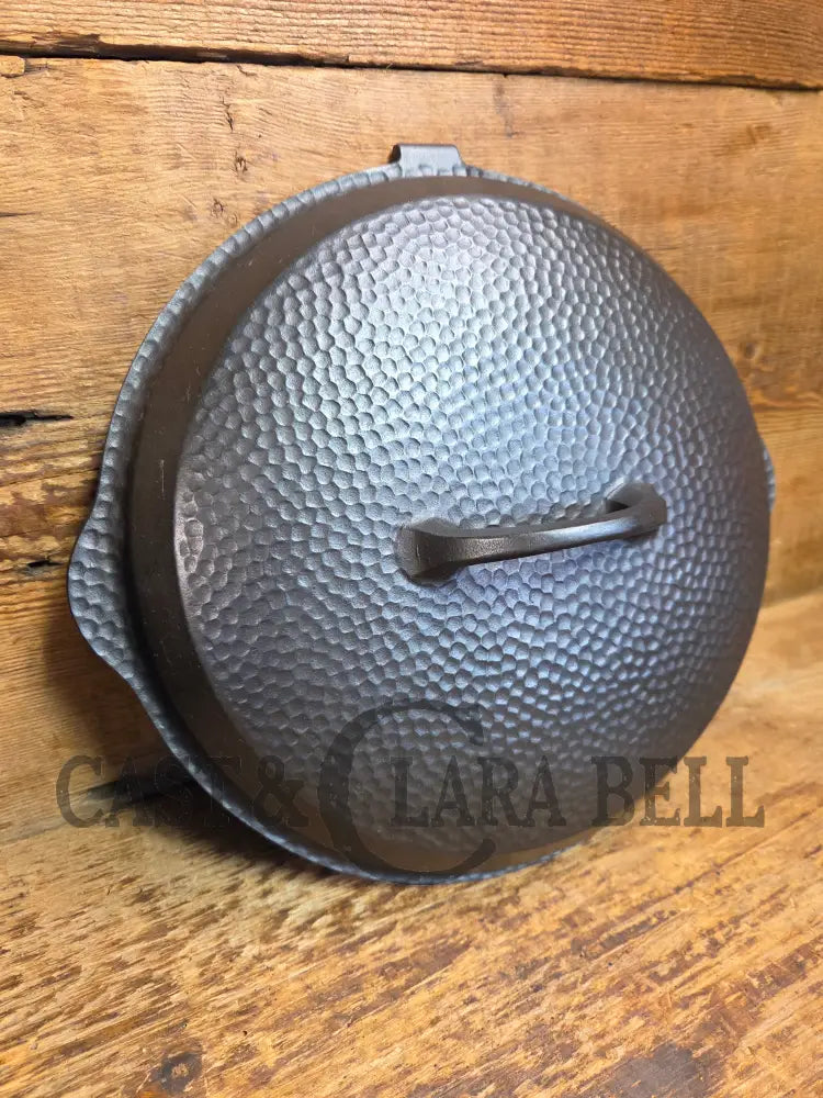 WOW! Hard to find 1930’s Hammered finish Griswold No. 8 DEEP CHICKEN FRYER Cast Iron Skillet 2028 w/ hinged lid 2098