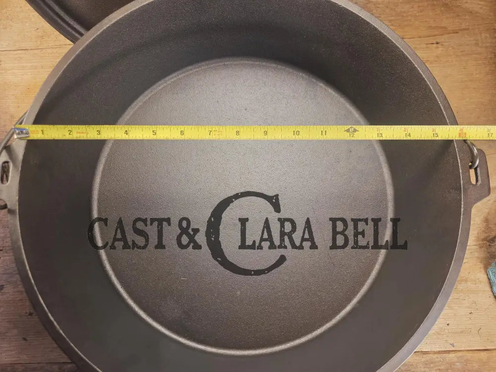 Wow! HTF huge DISCONTINUED #16 Lodge Camp Stove. Enormous & perfect for braising large cuts of meat stews etc. Coal