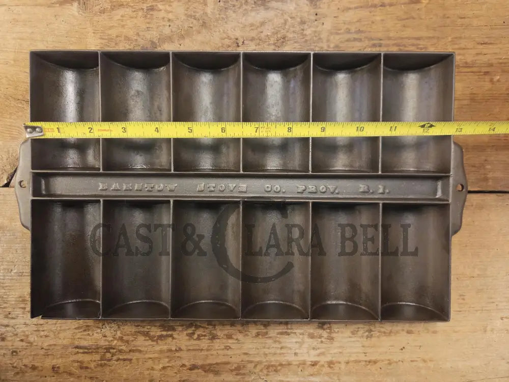 WOW. Late 1800βs Barstow LARGE No. 15 French Roll Bread 12 cup. Providence R.I. made. Makes amazing muffins and small