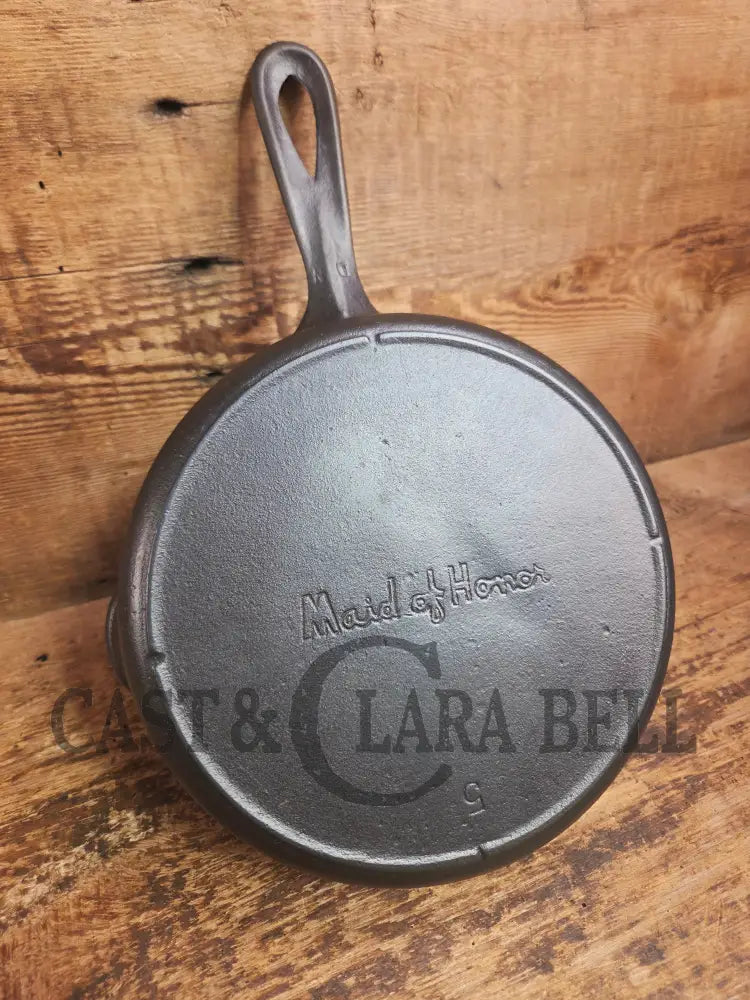 WOW! Maid of Honor (Lodge?) #5 skillet. Hard to find awesome design! - Skillet