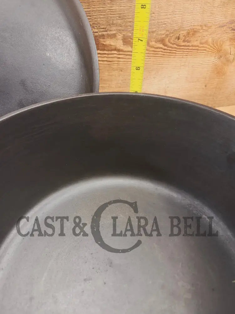 WOW. Not seen often! Griswold first series Slant Logo w/ ERIE Dutch oven Size #10 (835) Dutch Oven with ERIE Logo &