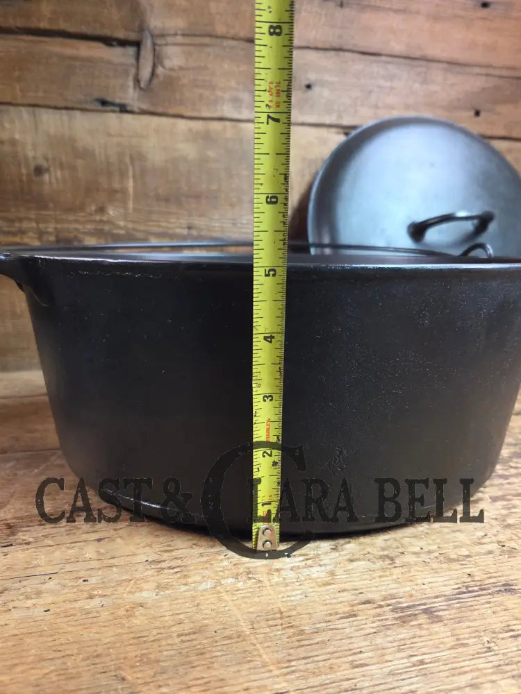 WOW. Not seen often! Late 1890’s Era Griswold ERIE Size #10 (835) Dutch Oven with ERIE Logo & (2553) Lid. One of the