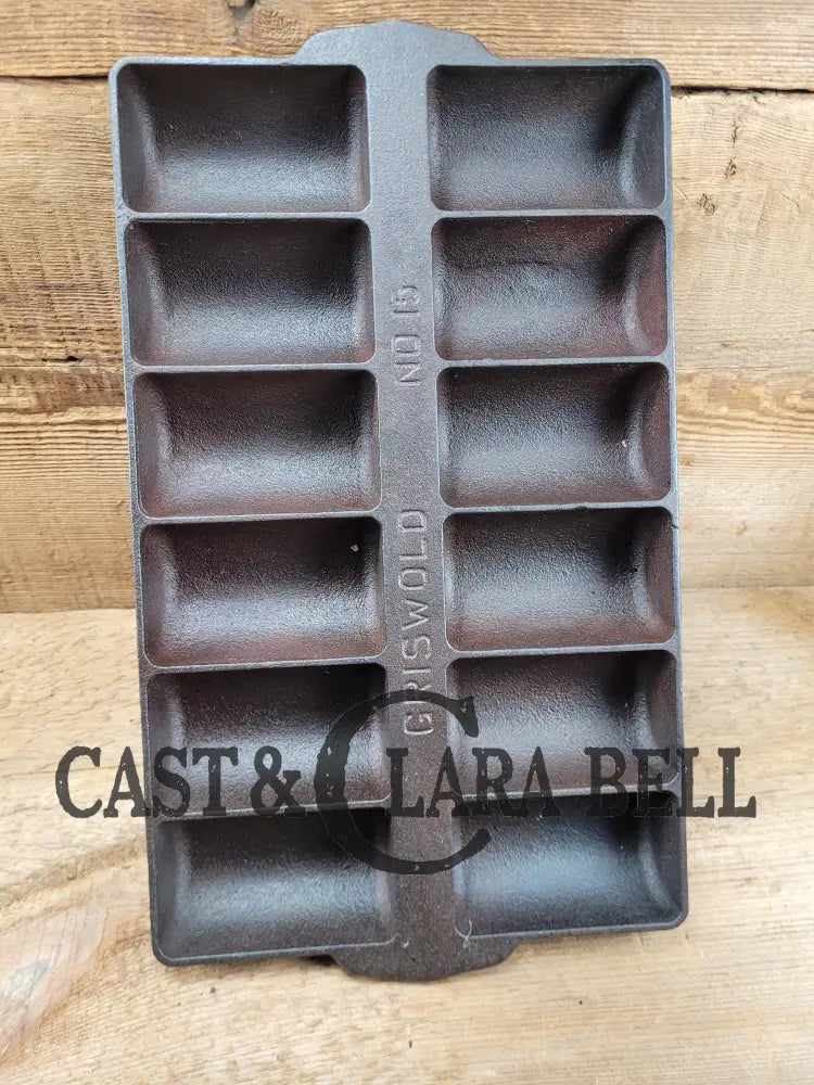 Wow. Rare Variation 1 (Rarity 8 Of 10) 1920βS Large Griswold No. 15 French Roll Bread 12 Cup