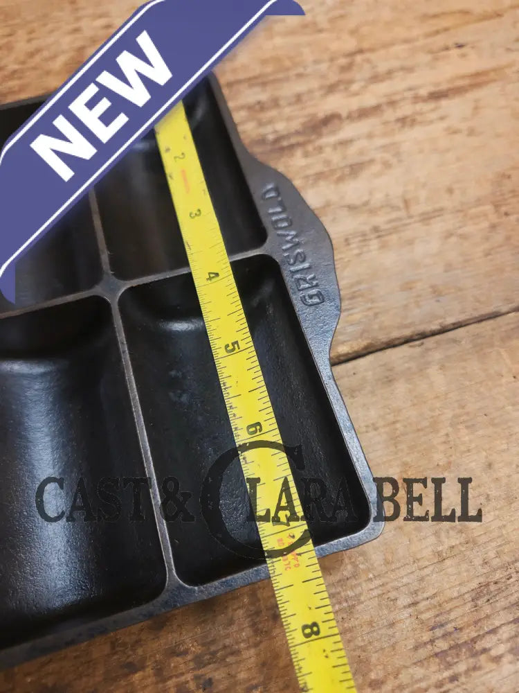 WOW. Rare Variation 3 (Rarity 6 of 10) 1920’s LARGE Griswold No. 15 French Roll Bread 12 cup 6138 Bakeware