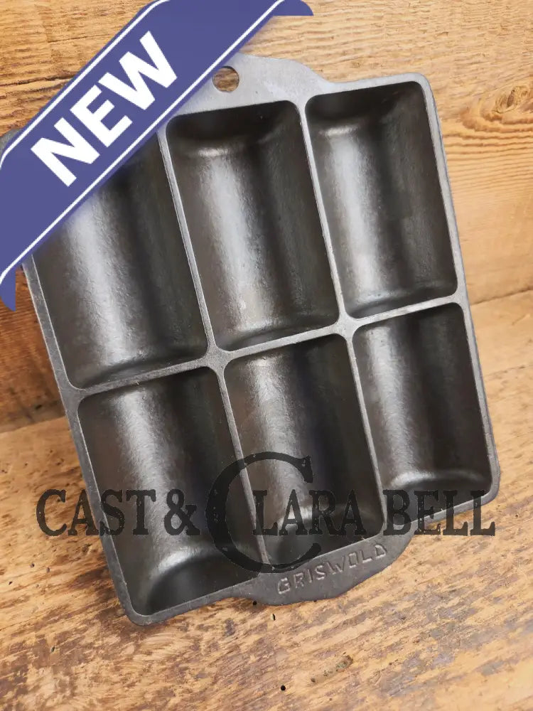 WOW. Tough To Find 1920βs LARGE Griswold No. 16 French Roll Bread 6 cup 6139 Bakeware