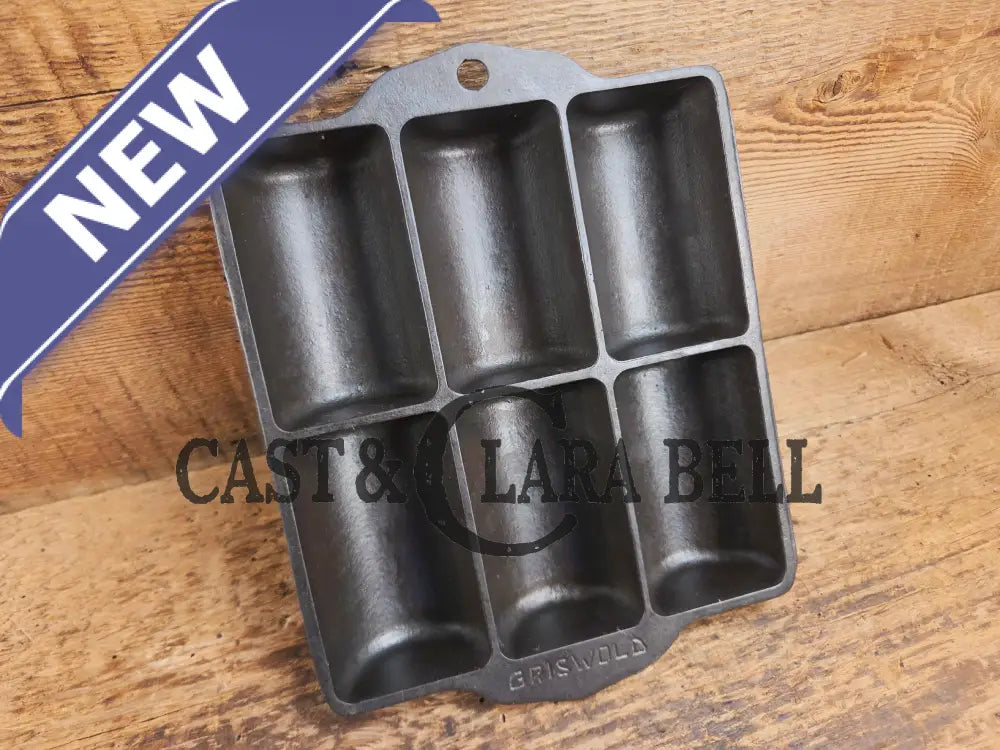 WOW. Tough To Find 1920βs LARGE Griswold No. 16 French Roll Bread 6 cup 6139 Bakeware