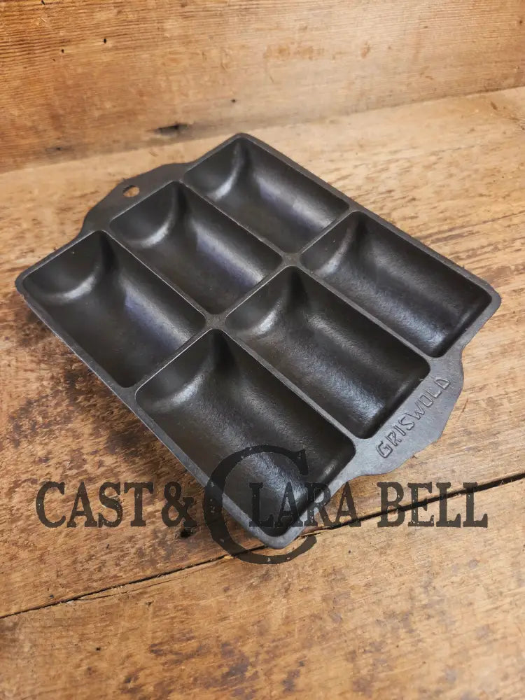 WOW. Tough To Find 1920’s LARGE Griswold No. 16 French Roll Bread 6 cup 6139 Bakeware