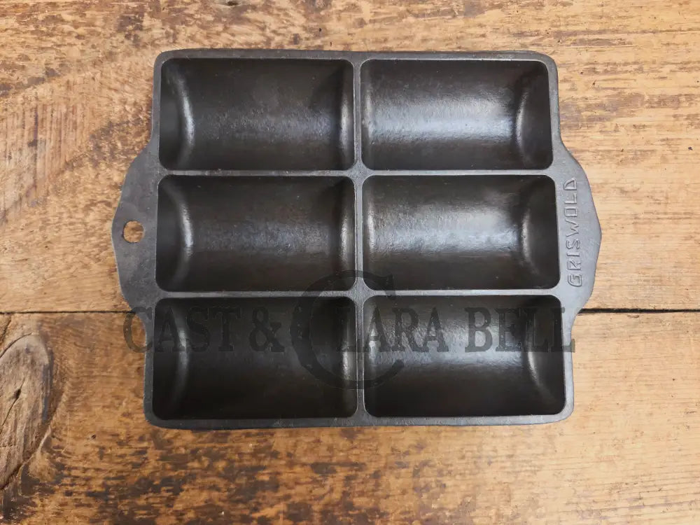 WOW. Tough To Find 1920βs LARGE Griswold No. 16 French Roll Bread 6 cup 6139 Bakeware