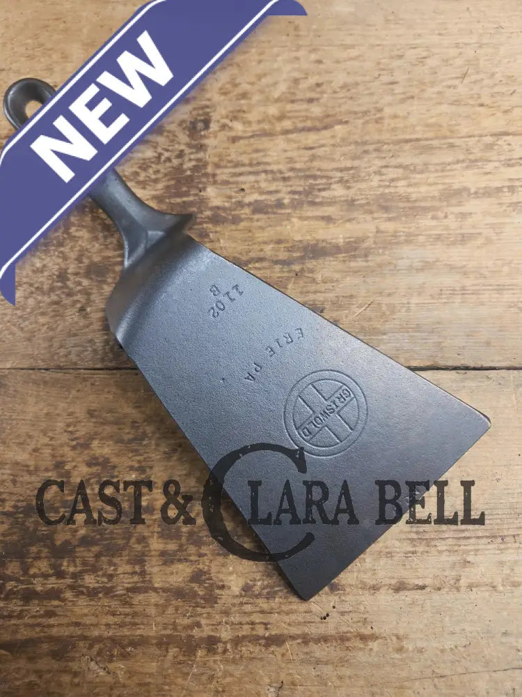 Wow UNIQUE! Custom made Griswold Cast Iron DEEP Skillet Spatula. Reclaimed from a Small Block cast iron deep skillet.
