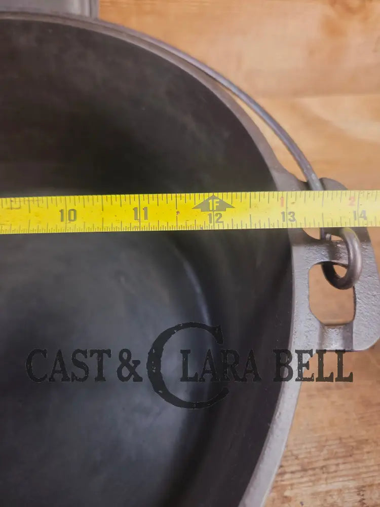 WOW. Very rare 1910’s Griswold Size #11 (834) Dutch Oven with Slant Logo and (2554) Lid. One you don’t see often. Dutch
