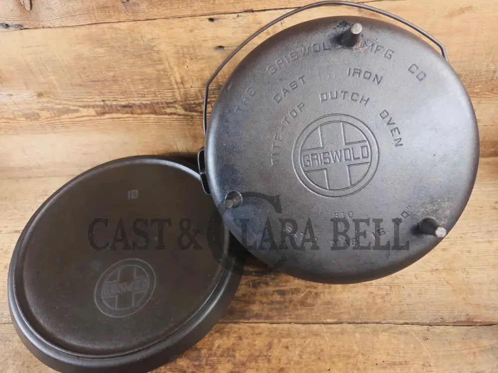 Wow! VHTF huge #10 Authentic Griswold (310) Camp Stove. Enormous & perfect for braising large cuts of meat stews etc.