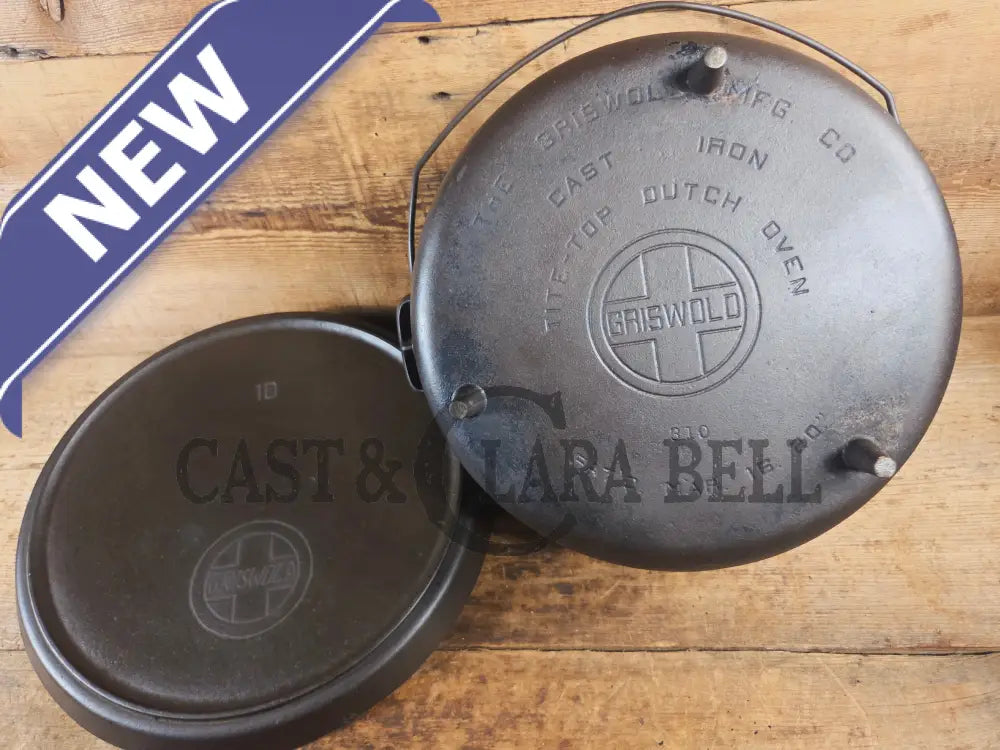 Wow! VHTF huge #10 Authentic Griswold (310) Camp Stove. Enormous & perfect for braising large cuts of meat stews etc.
