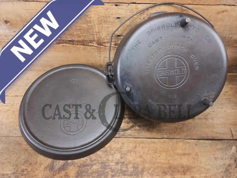 Wow! VHTF huge #10 Authentic Griswold (310) Camp Stove. Enormous & perfect for braising large cuts of meat stews etc.