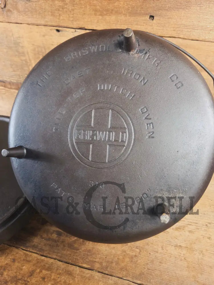 Wow! VHTF huge #10 Authentic Griswold (310) Camp Stove. Enormous & perfect for braising large cuts of meat stews etc.