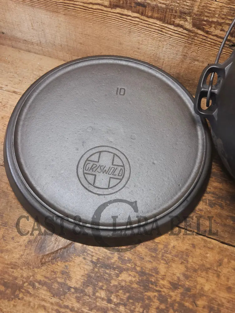 Wow! VHTF huge #10 Authentic Griswold (310) Camp Stove. Enormous & perfect for braising large cuts of meat stews etc.