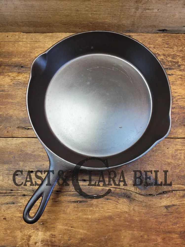 100% Gorgeous. 1920’S Early Wagner Ware #9 Cast Iron Skillet With Heat Ring 9 B